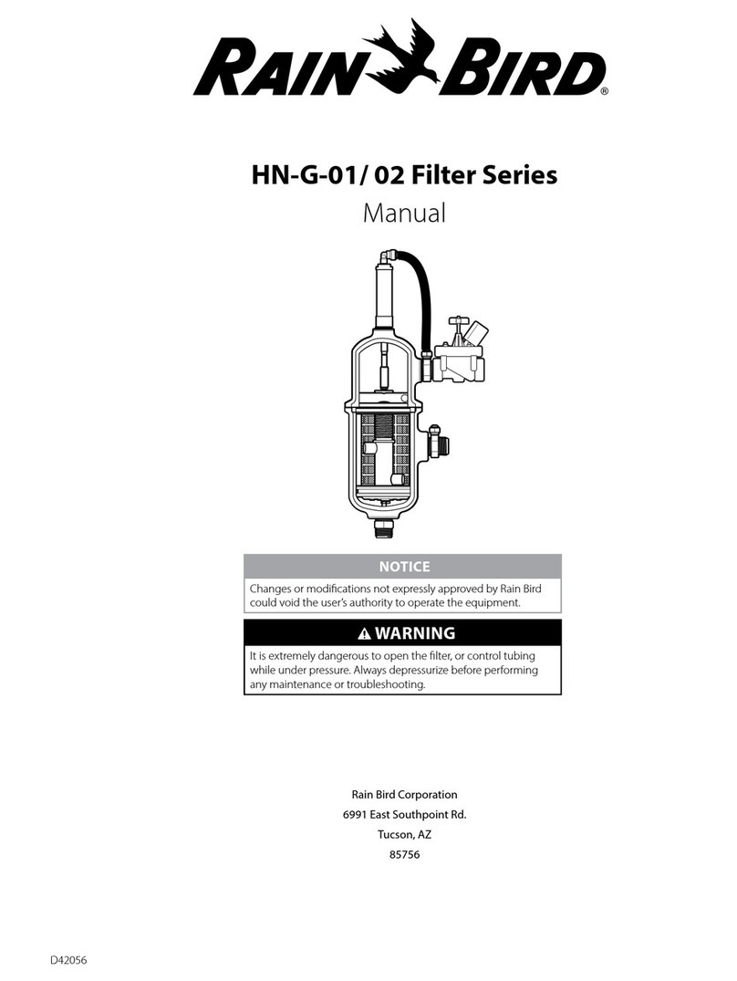 Rain Bird HN-G-01 Filter Series User manual