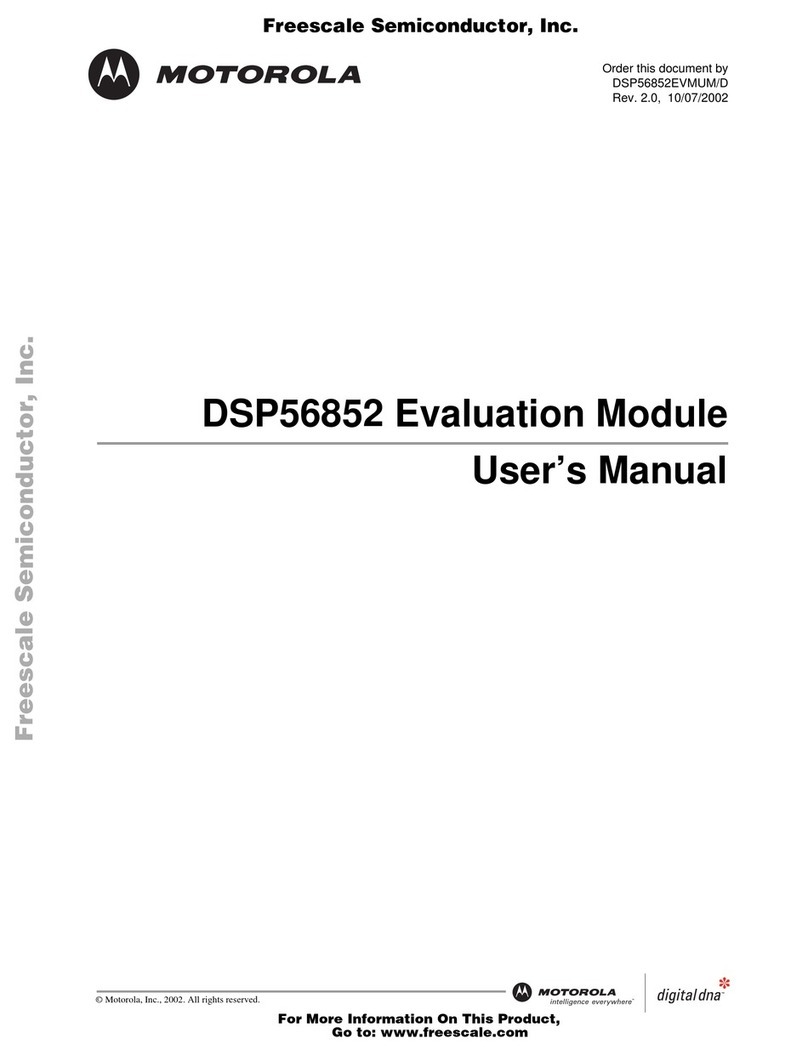 Motorola DSP56852 User manual Motorola DSP56852 User manual