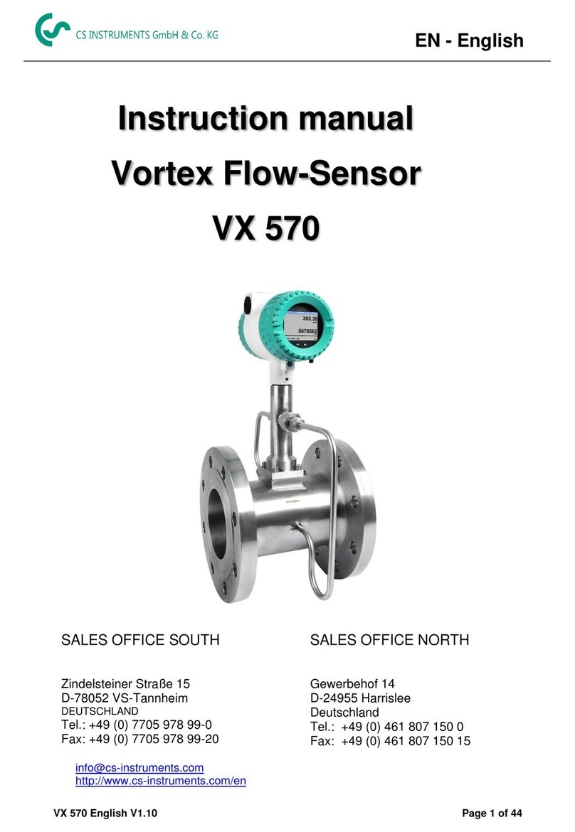 CS Instruments Vortex VX 570 instruction manual