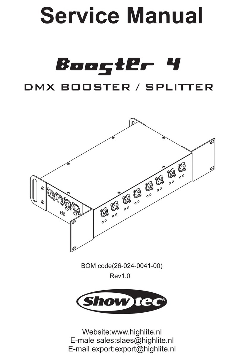 Show Tec Booster 4 User manual