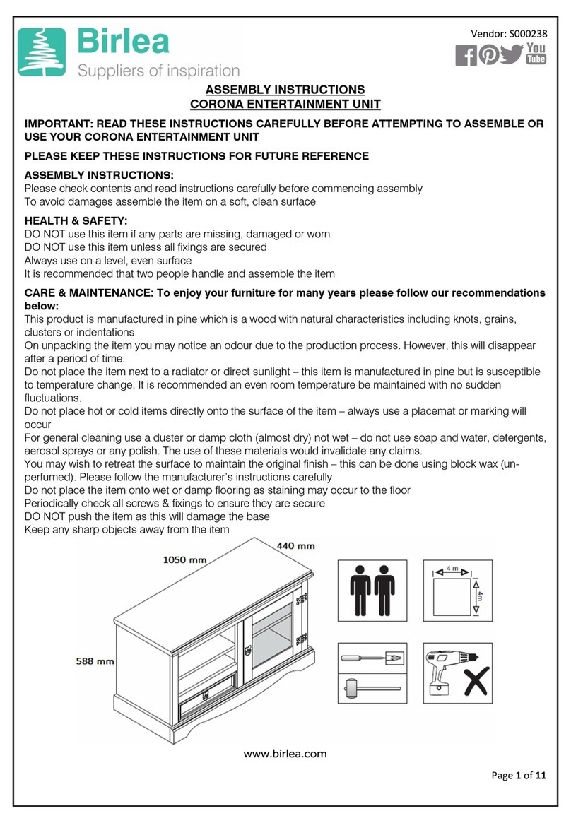 Birlea corona Assembly instructions