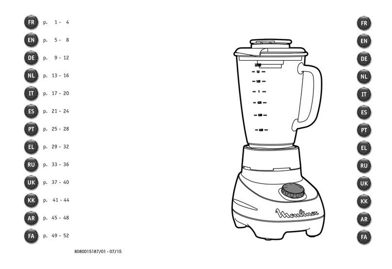 Moulinex SUPER BLENDER LM259241 User manual