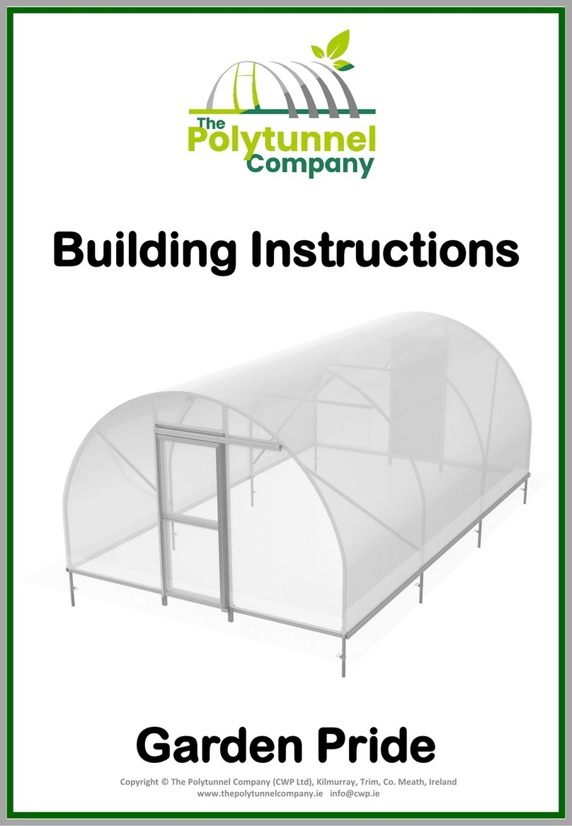 Polytunnel Company Garden Pride Building instructions