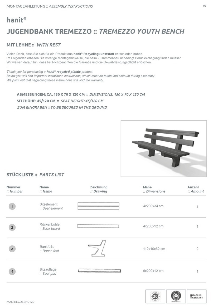 hanit TREMEZZO Assembly instructions