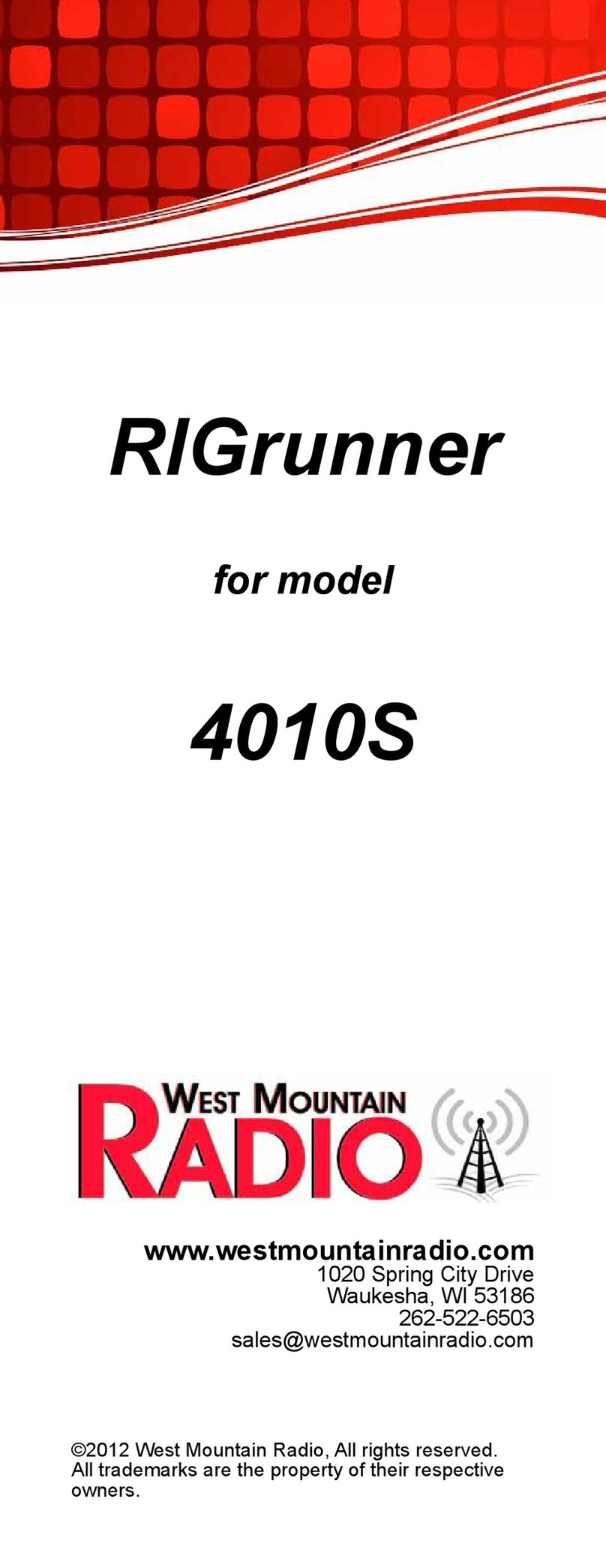 West Mountain Radio RIGrunner manual