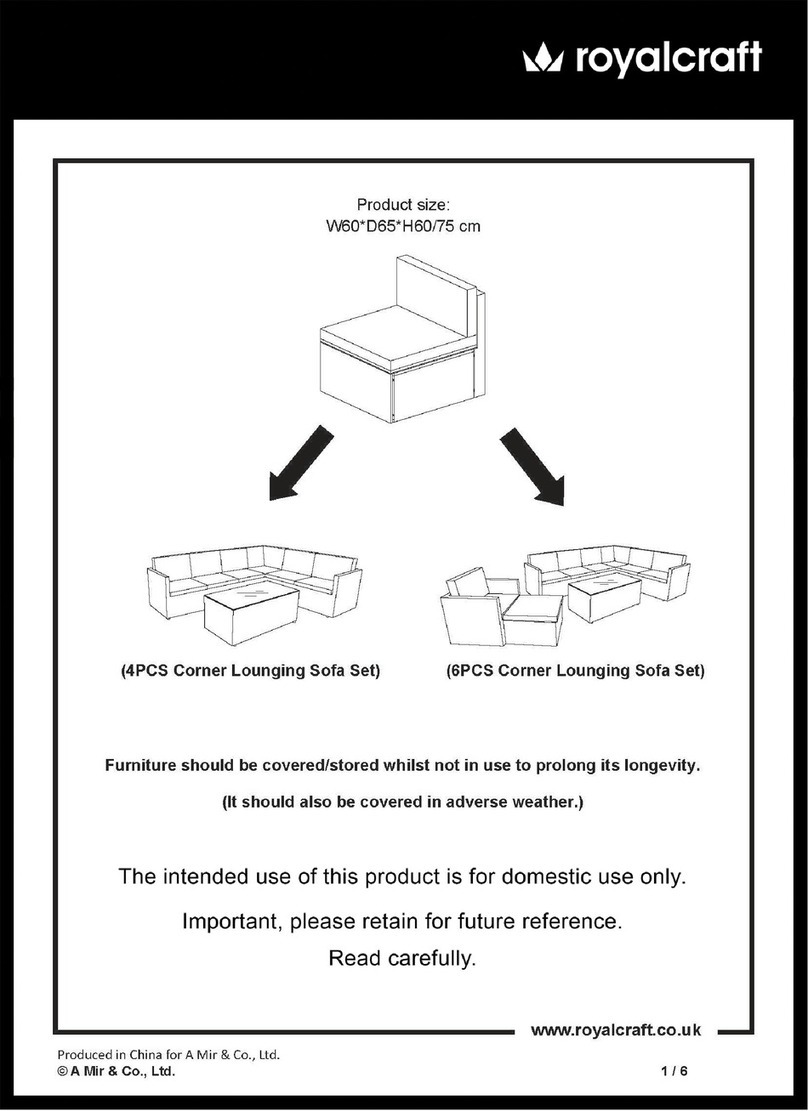 Royalcraft Berlin Assembly instructions