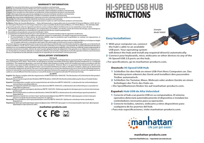 Manhattan 160605 User manual