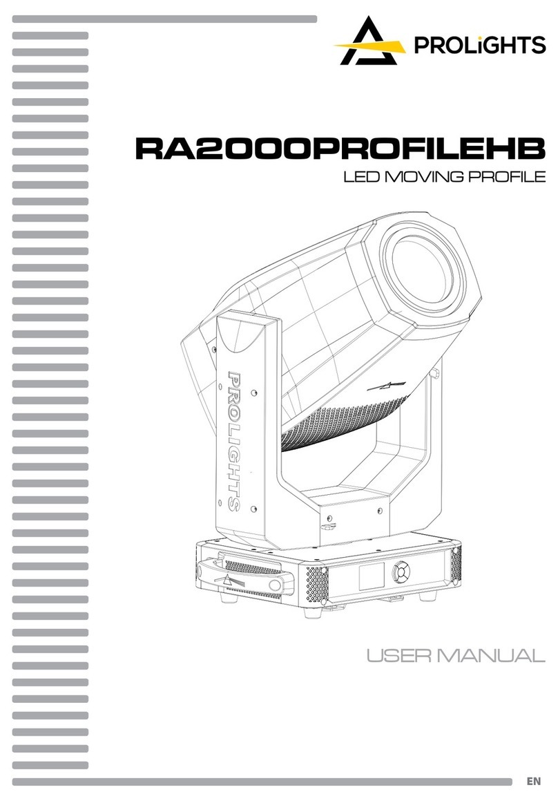 ProLights RA2000PROFILEHB User manual