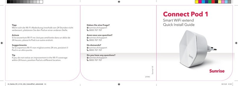 Sunrise Connect Pod 1 Quick install guide