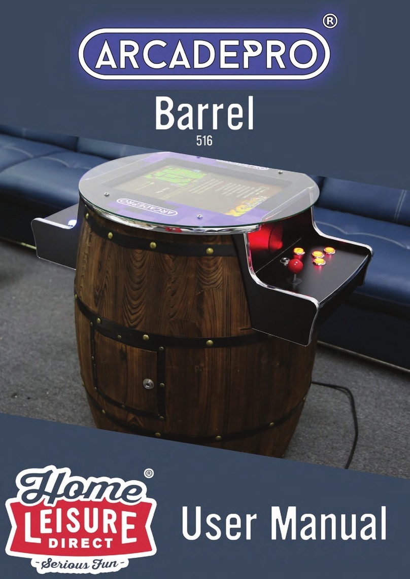 Home Leisure Direct ArcadePro Barrel 516 User manual