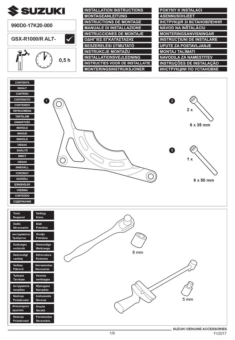 Suzuki 990D0-17K20-000 installation instructions