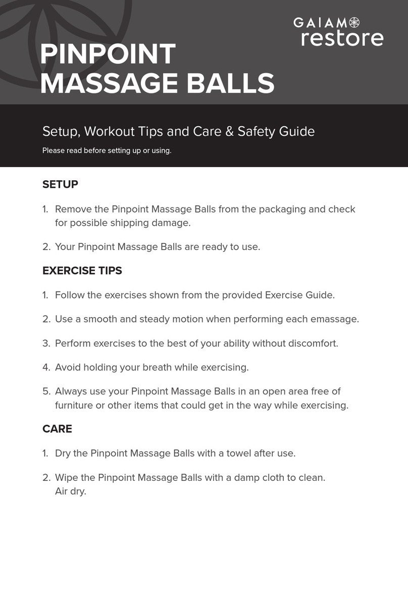 Gaiam restore 05-64320 Setup, Workout Tips and Care & Safety Guide