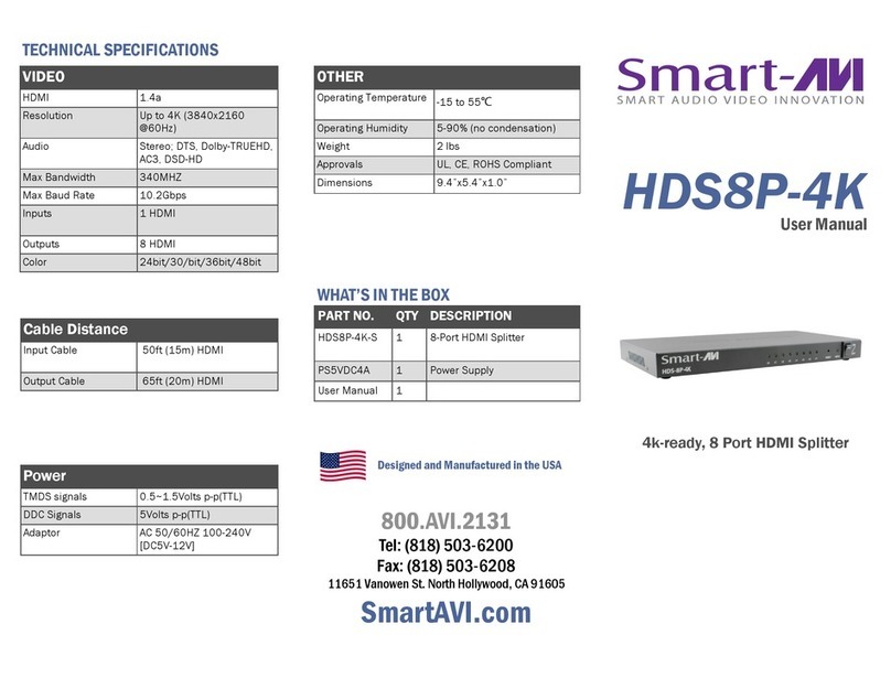 SMART-AVI HDS8P-4K user manual