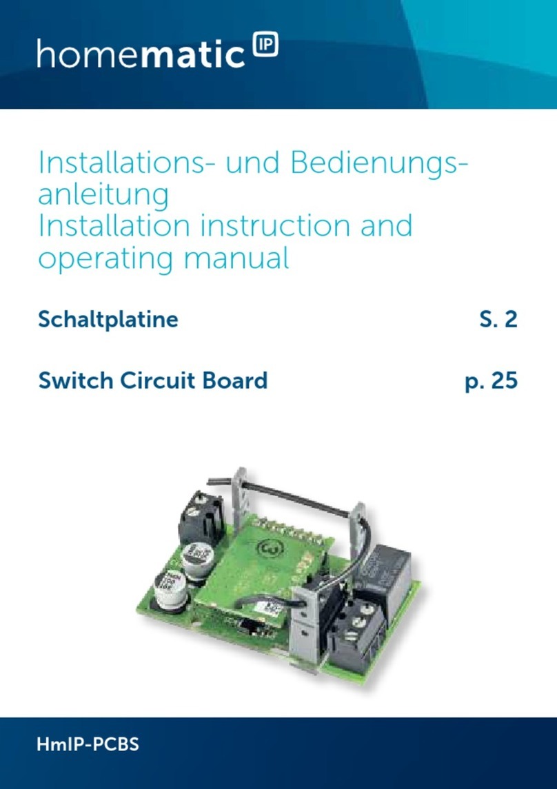 HomeMatic HmIP-PCBS Installation instructions and operating manual