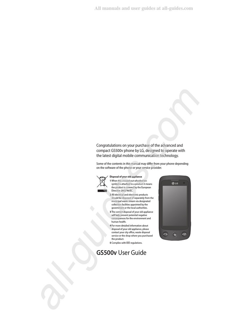 LG GS500v User manual
