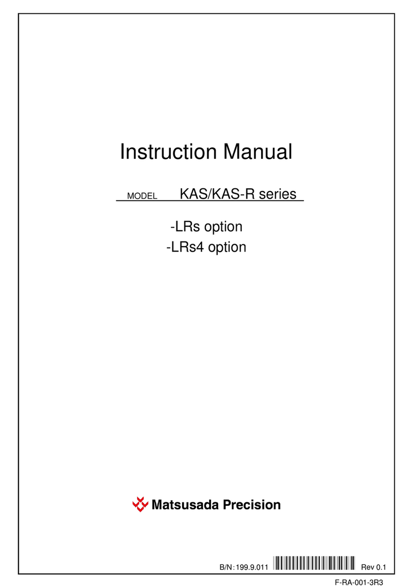 Matsusada KAS Series instruction manual