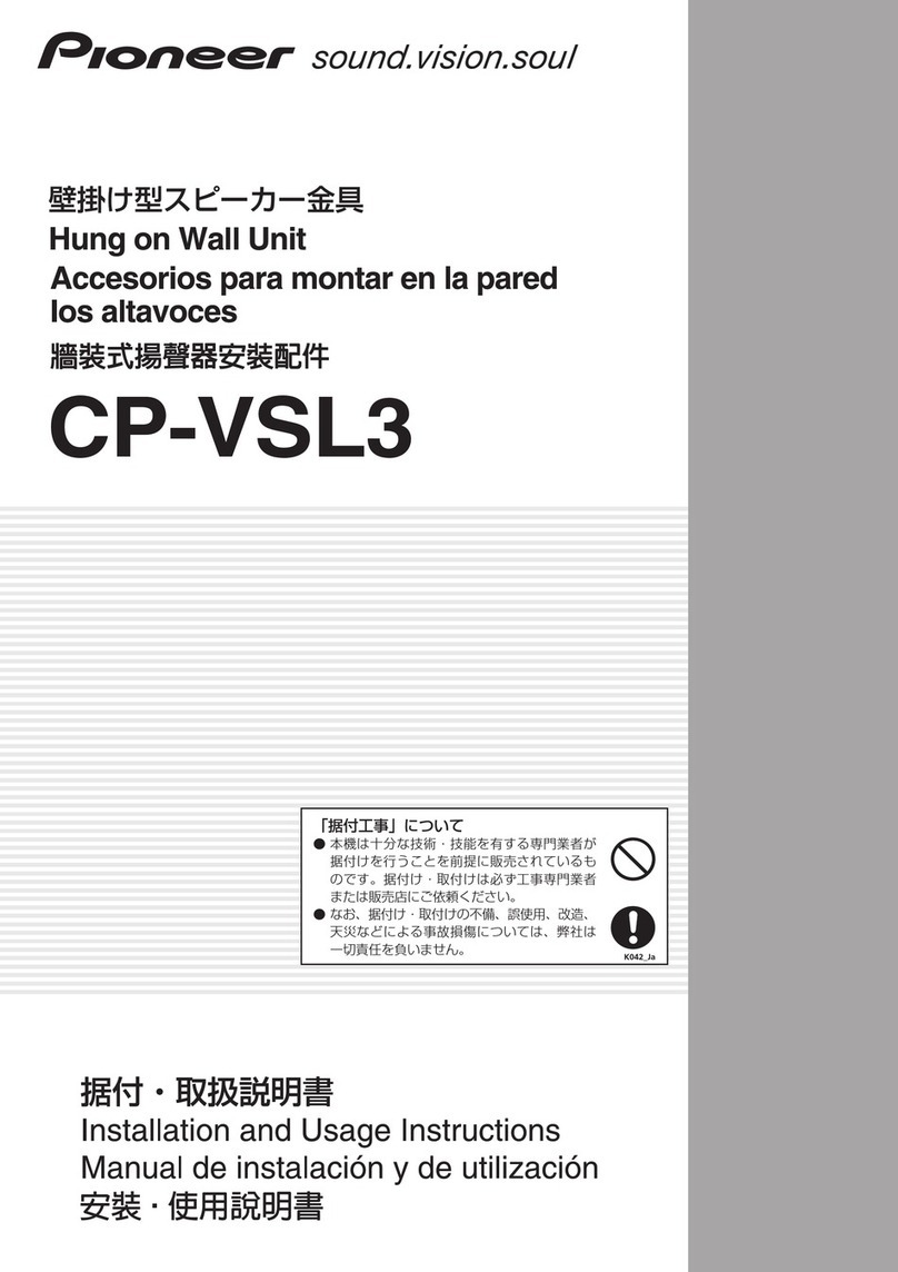 Pioneer CP-VSL3 Setup guide