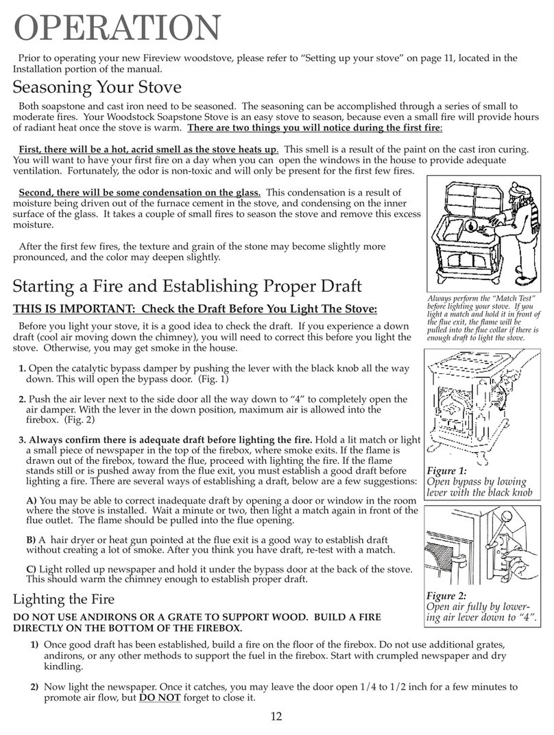 Woodstock Soapstone Fireview User manual