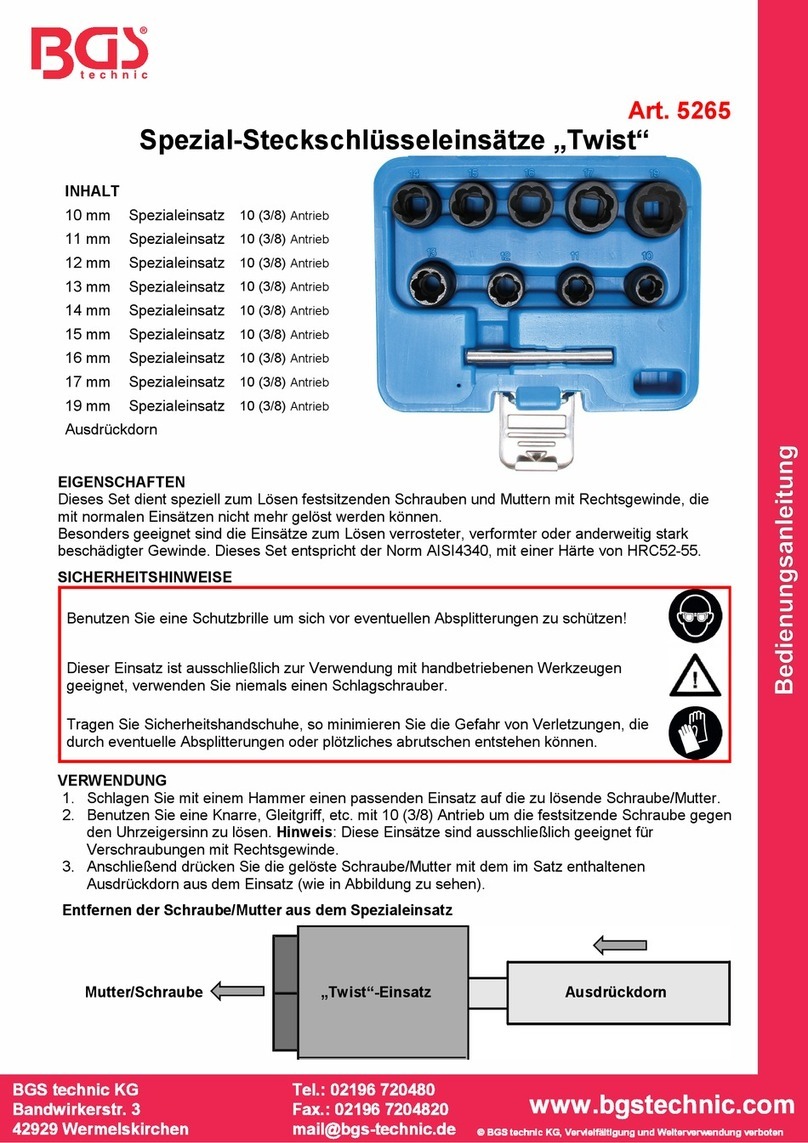 BGS technic 5265 User manual BGS technic 5265 User manual