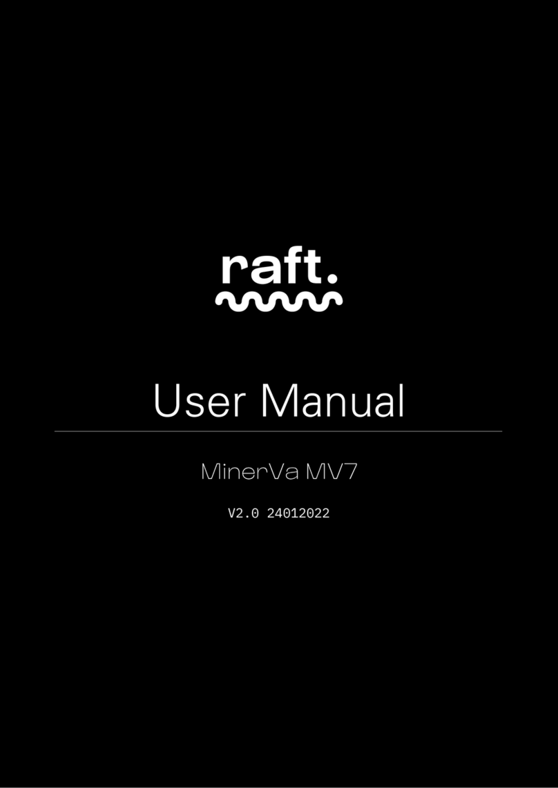 Minerva raft. MV7 user manual