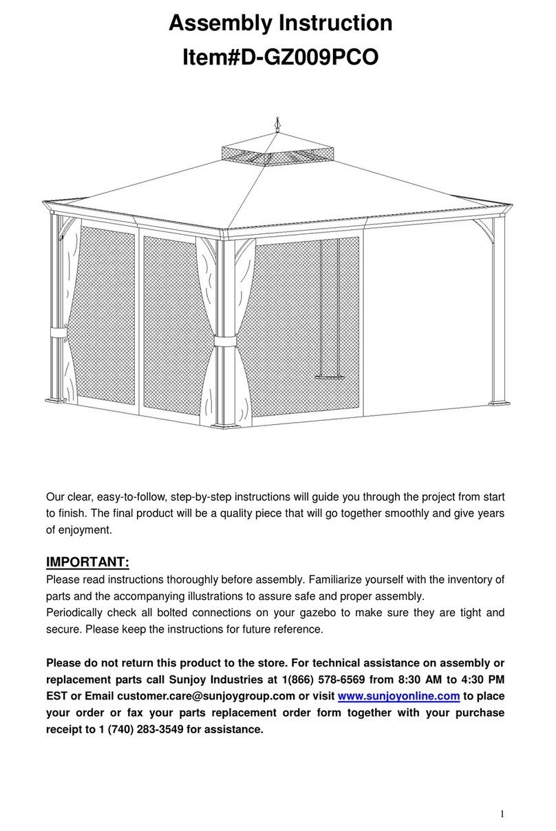 Sunjoy D-GZ009PCO User manual Sunjoy D-GZ009PCO User manual