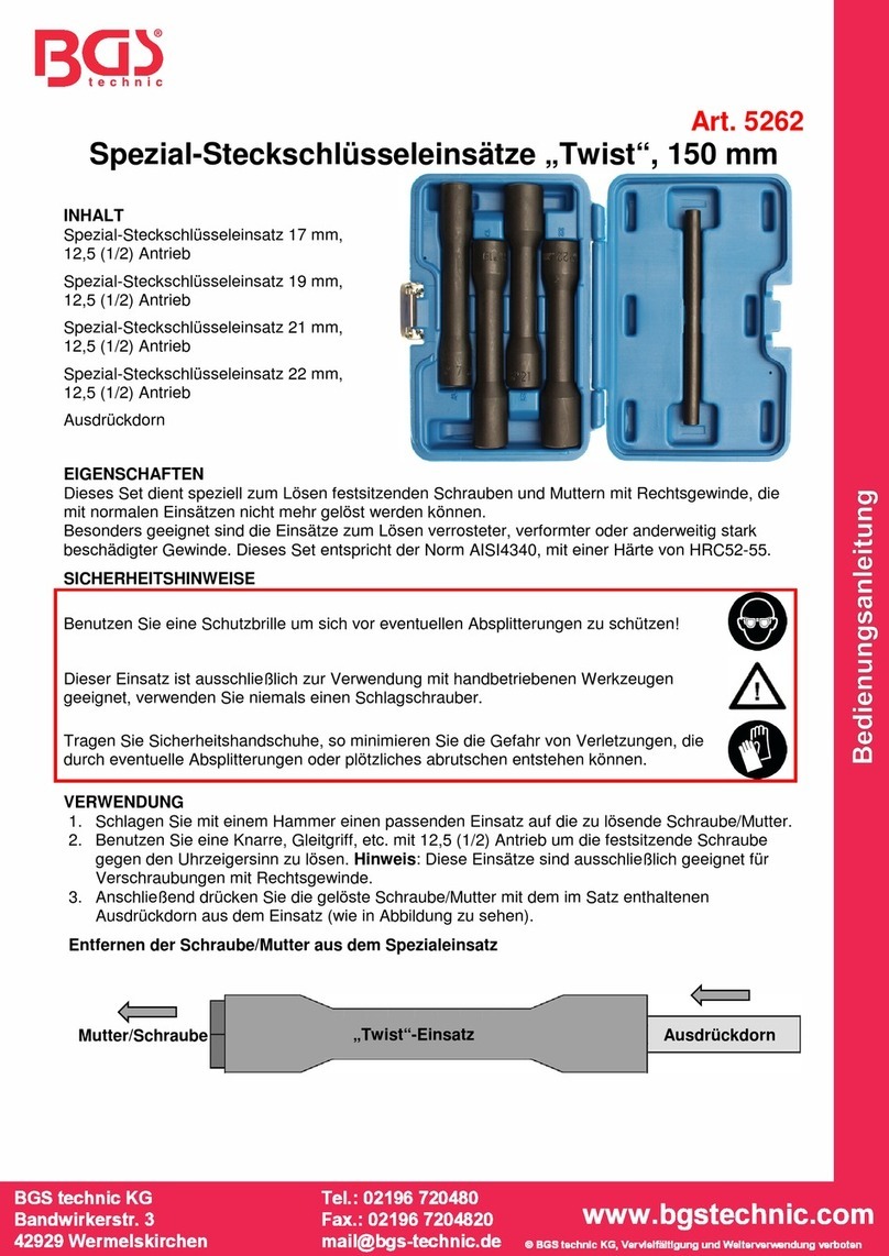 BGS technic 5262 User manual BGS technic 5262 User manual