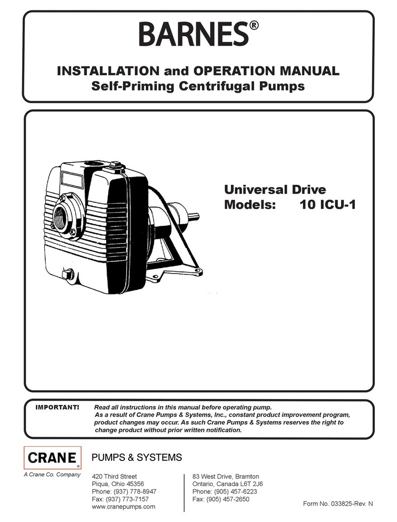 Crane Barnes 10 ICU-1 Installation and operation manual Crane Barnes 10 ICU-1 Installation and operation manual