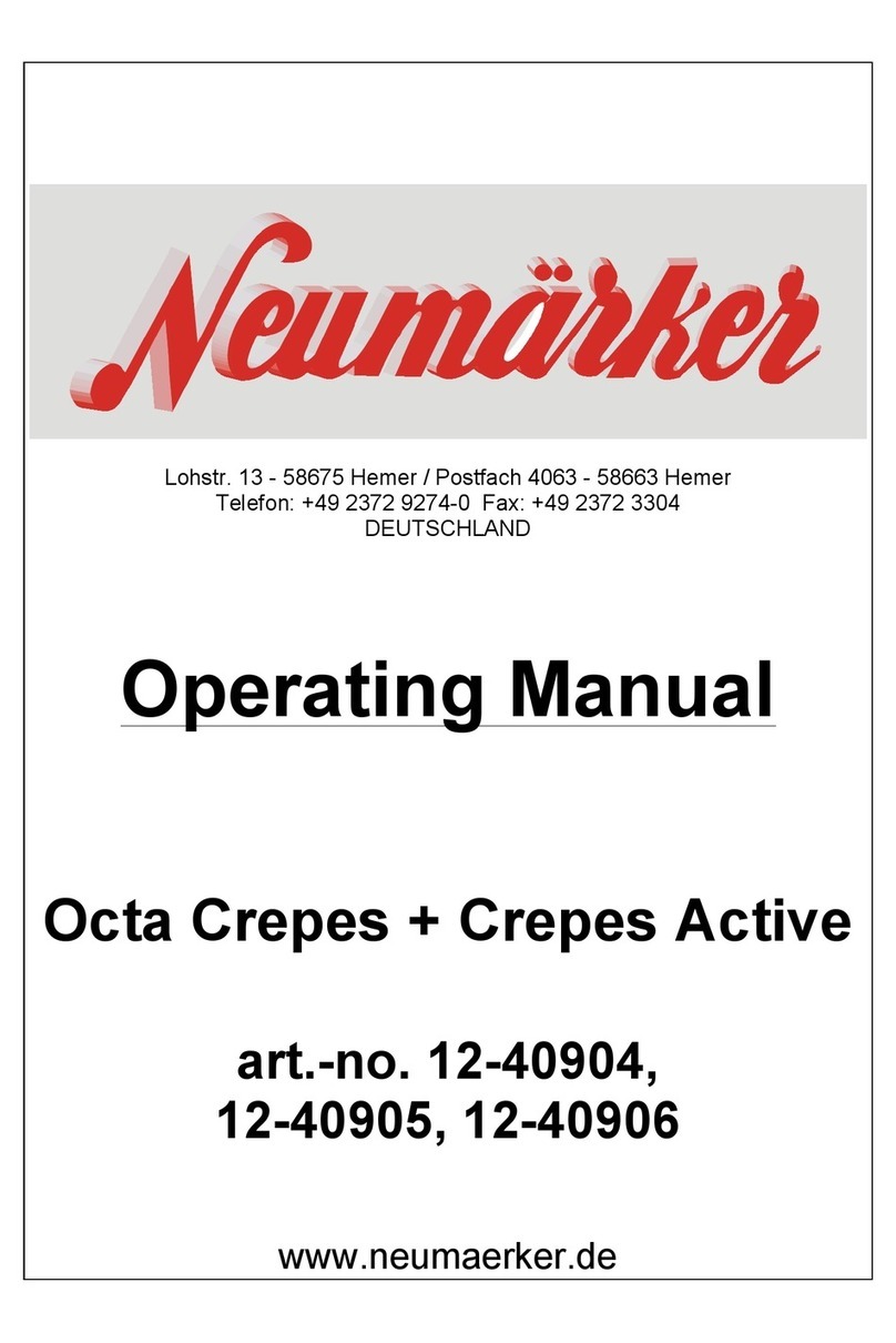 Neumaerker Octa Crepes operating manual Neumaerker Octa Crepes operating manual