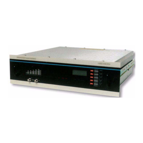 Broadcast Electronics FX-50 User manual