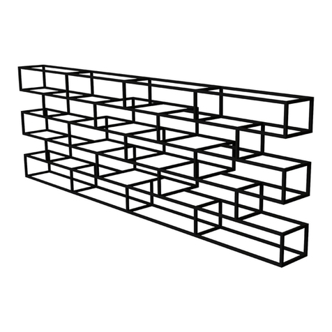 pols potten Book shelf bricks wall POL300-040-006 instruction manual