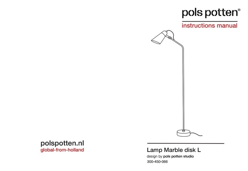 pols potten Lamp Marble disk L instruction manual