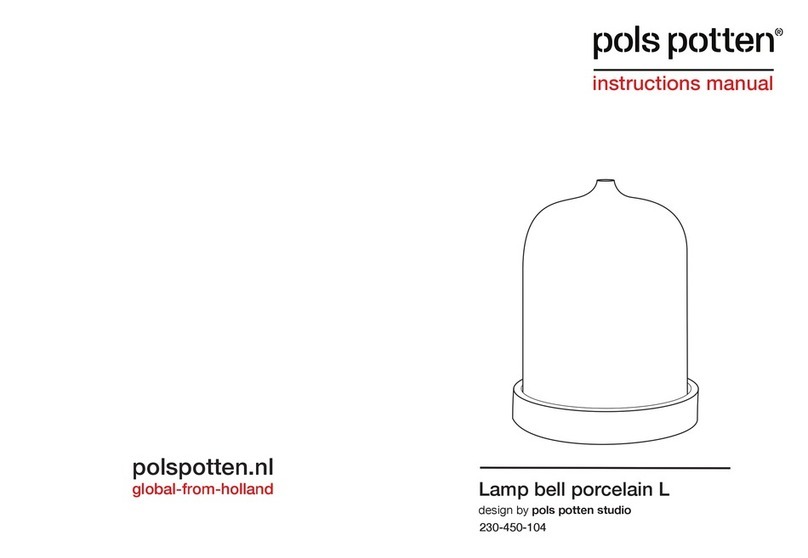 pols potten Lamp bell porcelain L User manual pols potten Lamp bell porcelain L User manual