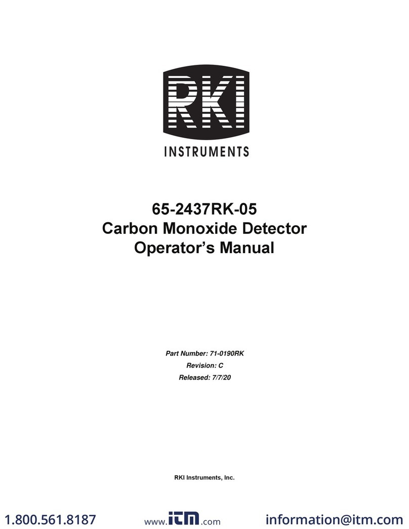RKI Instruments 65-2437RK-05 User manual