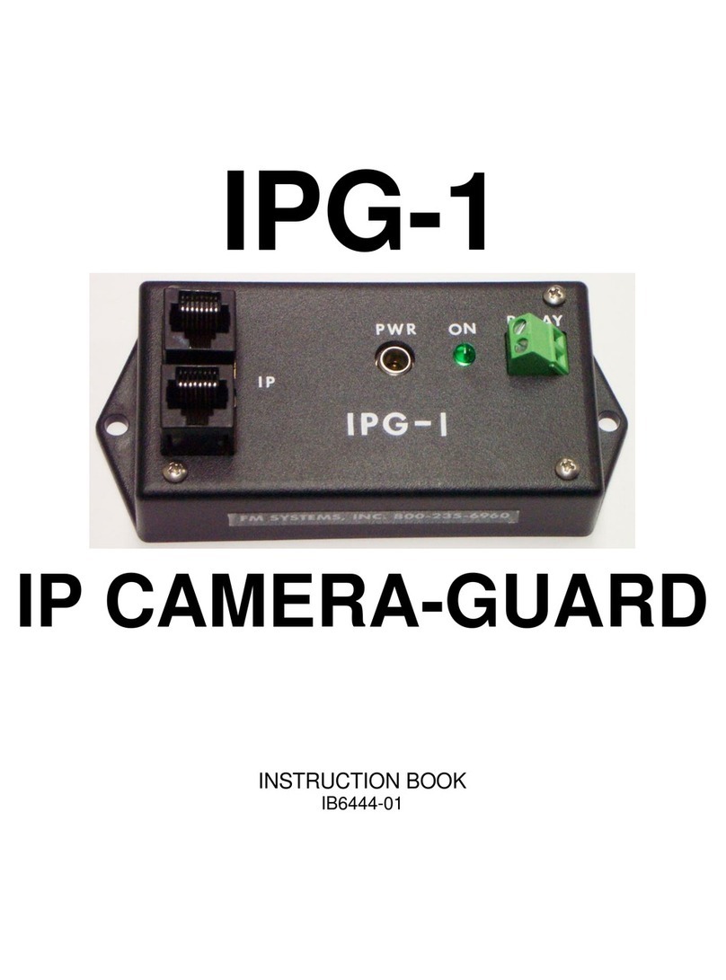 FM Systems PG-1 Instruction book