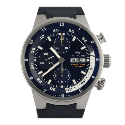 iwc COUSTEAU DIVERS operating instructions