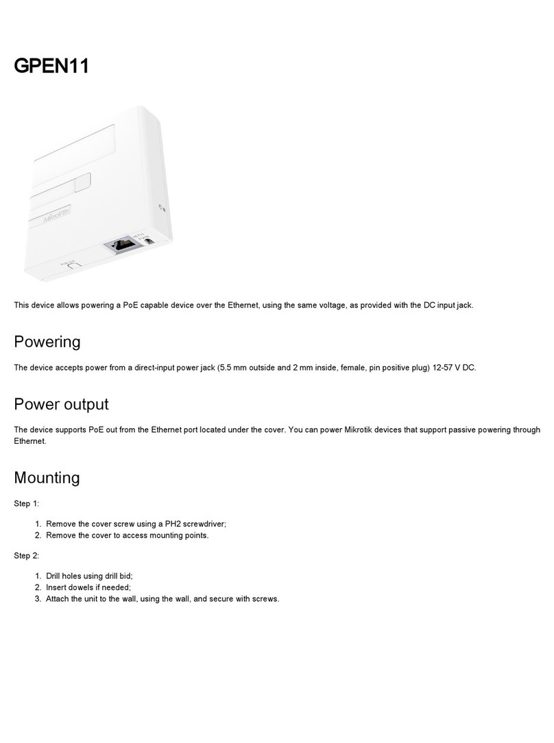 MikroTik GPEN11 quick start guide MikroTik GPEN11 quick start guide