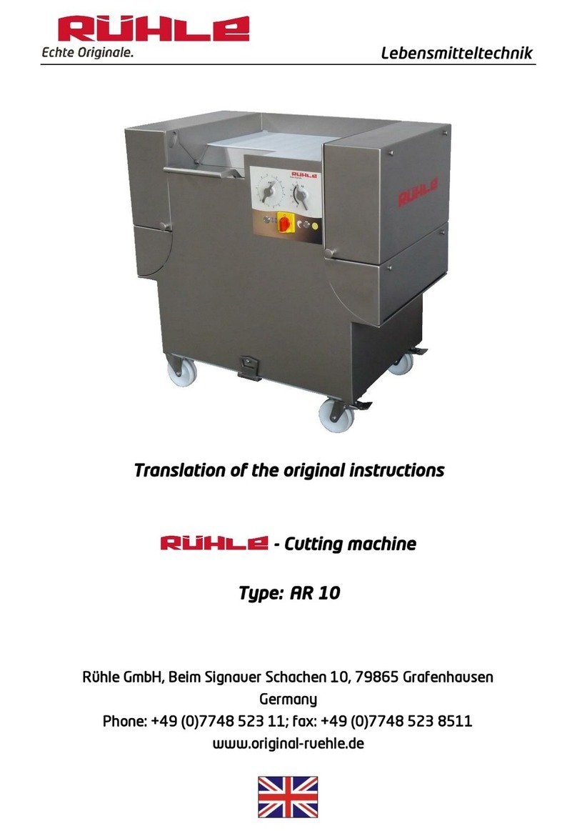 Rühle AR 10 Translation of the original instructions