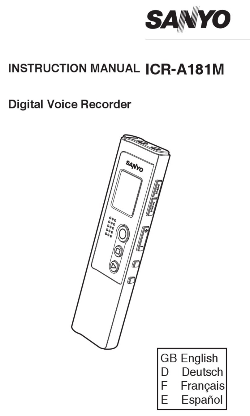 Sanyo ICR-A181M User manual
