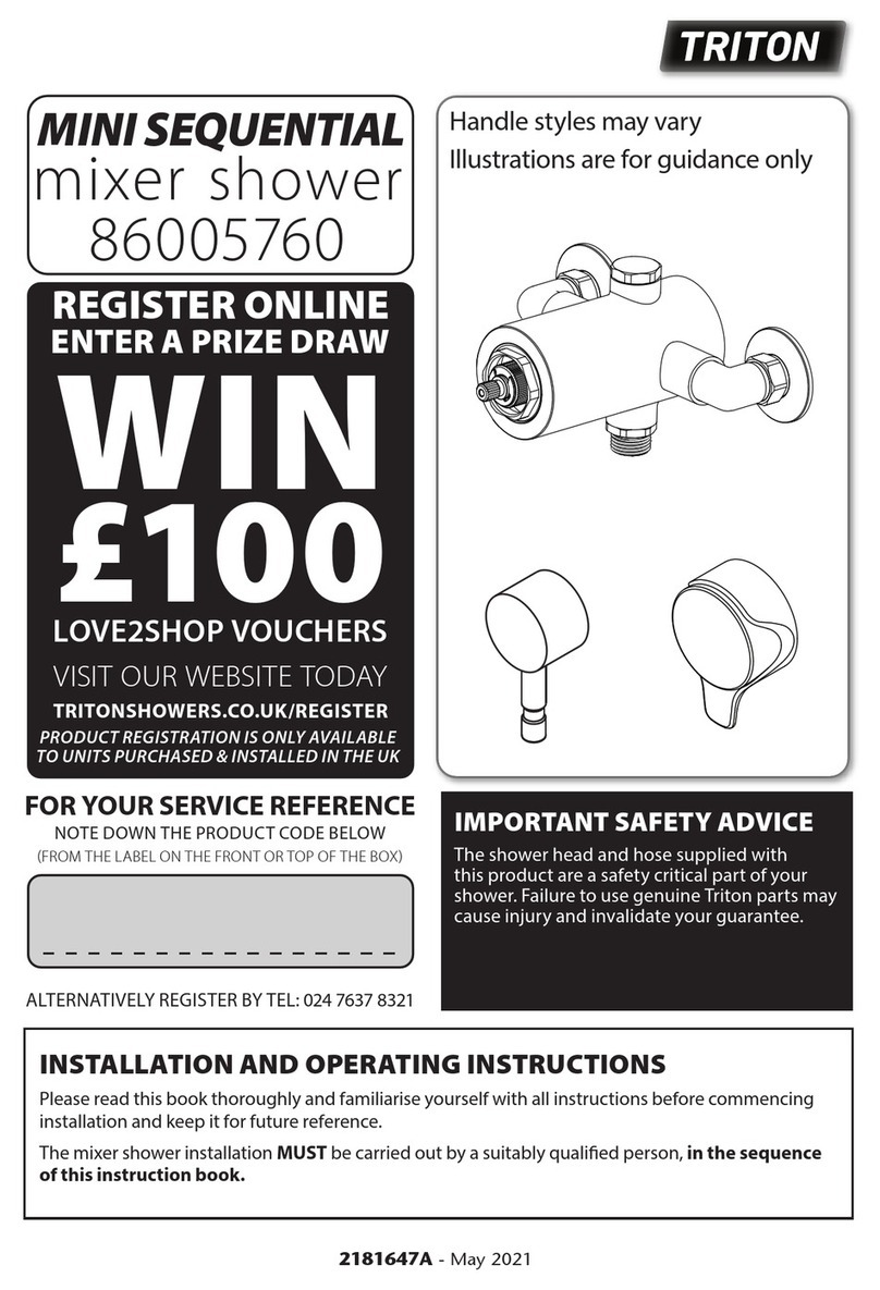 Triton 86005760 Installation and operating instructions Triton 86005760 Installation and operating instructions