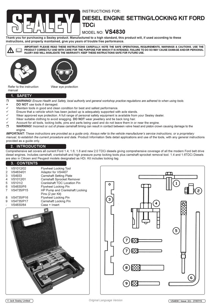 Sealey VS4830 User manual