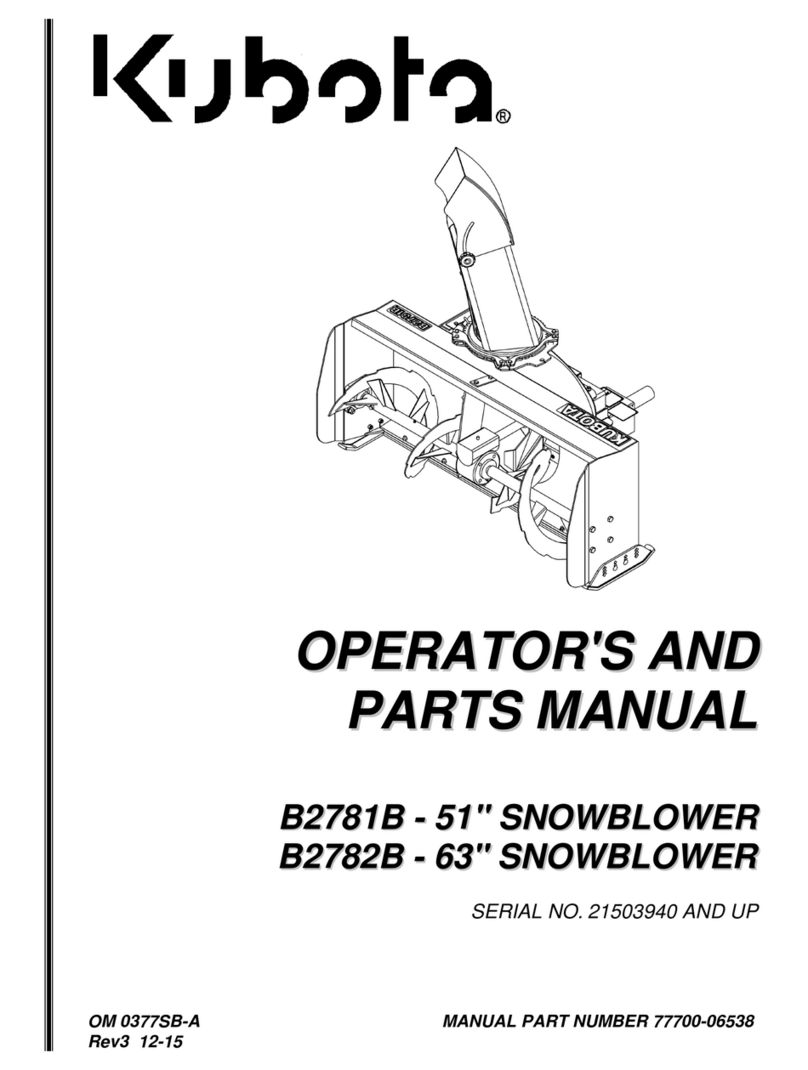 Kubota B2781B Operator and parts manual