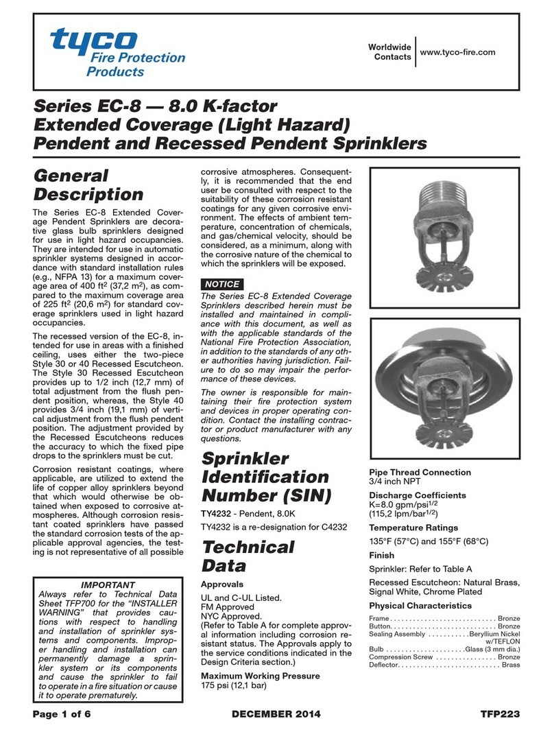 Tyco EC-8 Series User manual
