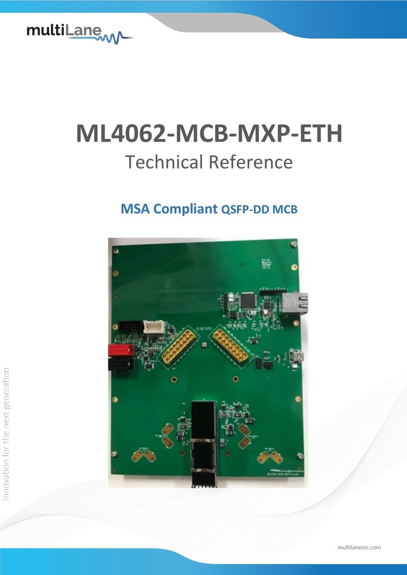 MULTILANE ML4062-MCB-MXP-ETH Use and care manual
