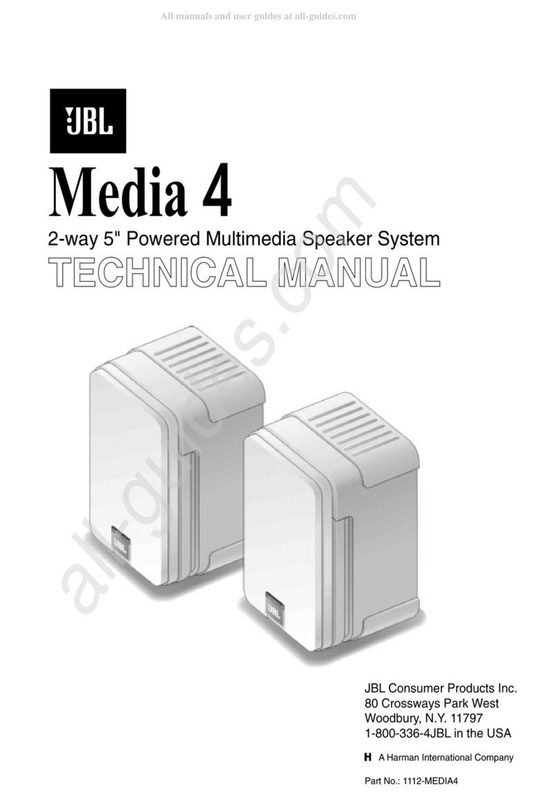 JBL Media 4 User manual