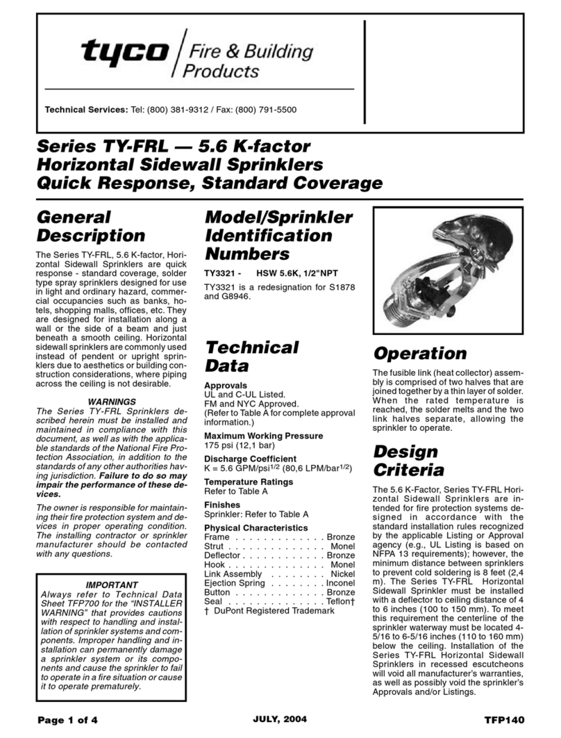 Tyco TY-FRL-5.6 Series quick start guide