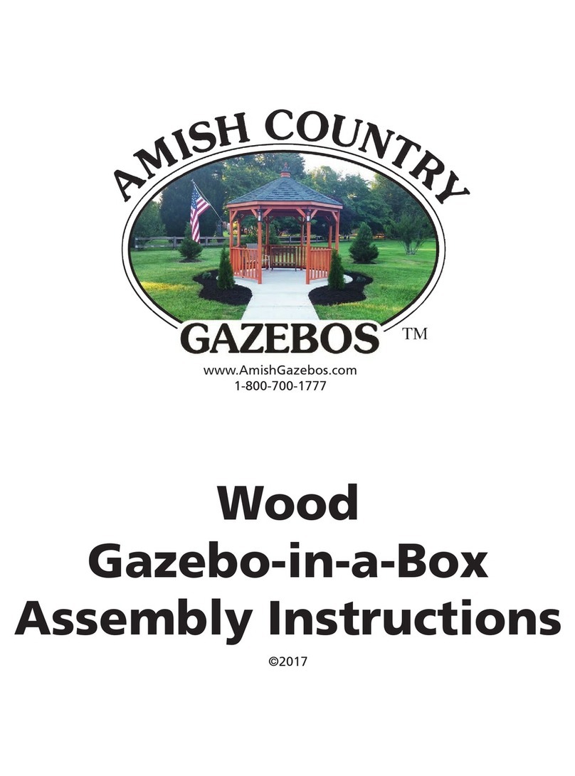 Amish Country Gazebos Wood Gazebo-in-a-Box Assembly instructions