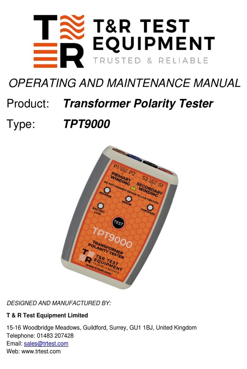T&R TPT9000 Operating instructions T&R TPT9000 Operating instructions