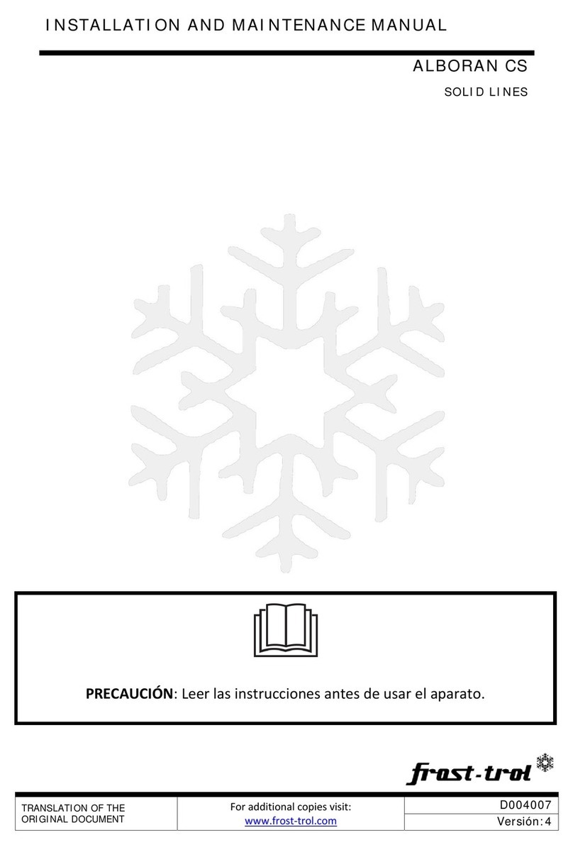frost-trol ALBORAN CS SOLID Series Installation and maintenance manual