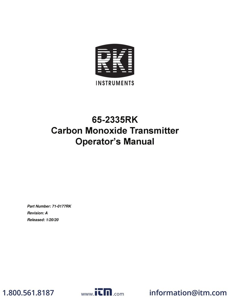 RKI Instruments 65-2335RK User manual