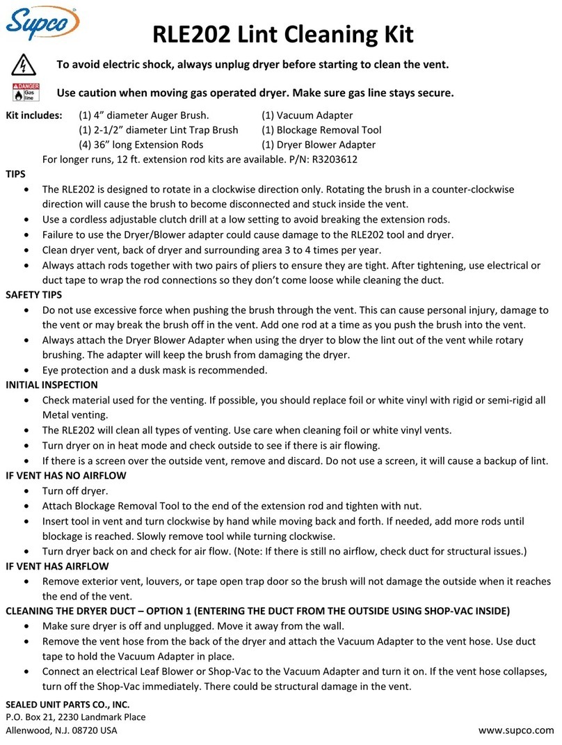 Supco RLE202 quick start guide